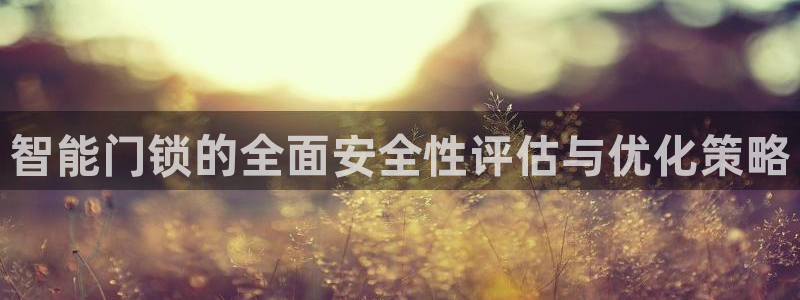 利记手机官网葡京备用：智能门锁的全面安全性评估与优化策略