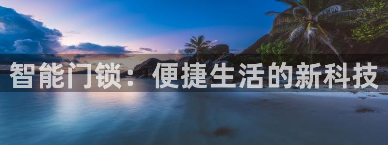香港利记集团官网旗舰店：智能门锁：便捷生活的新科技