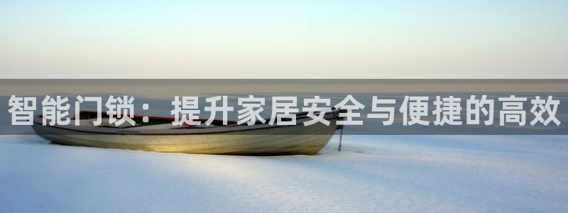 利记官网a：智能门锁：提升家居安全与便捷的高效