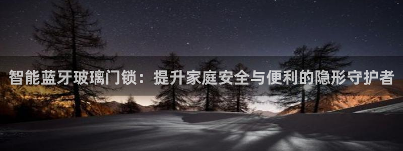 利记官网：智能蓝牙玻璃门锁：提升家庭安全与便利的隐形守护者
