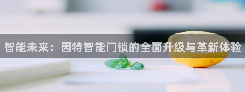 香港利记集团官网地址：智能未来：因特智能门锁的全面升级与革新