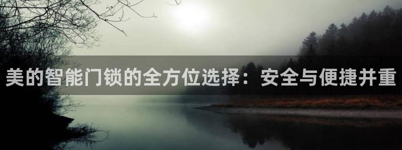利记官网日亚运比：美的智能门锁的全方位选择：安全与便捷并重