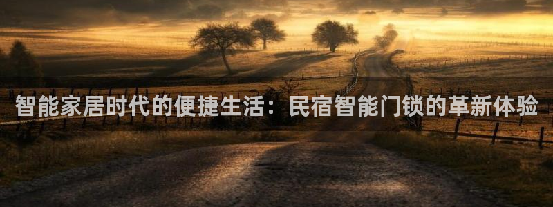 利记体育平台官网：智能家居时代的便捷生活：民宿智能门锁的革新
