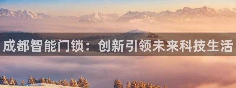 利记官网是真的吗：成都智能门锁：创新引领未来科技生活