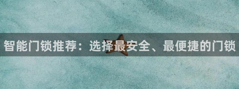 利记bet官网登录入口：智能门锁推荐：选择最安全、最便捷的门