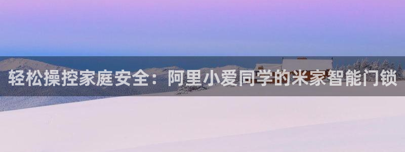 万利记官网：轻松操控家庭安全：阿里小爱同学的米家智能门锁