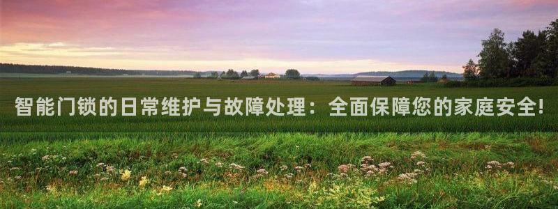 万利记唯一官网：智能门锁的日常维护与故障处理：全面保障您的家